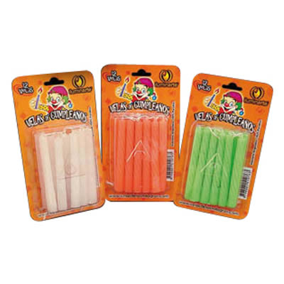 Iluminar Vela De Cumplea�os C/burbujax12
